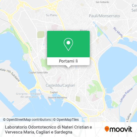 Mappa Laboratorio Odontotecnico di Nateri Cristian e Vervesca Maria