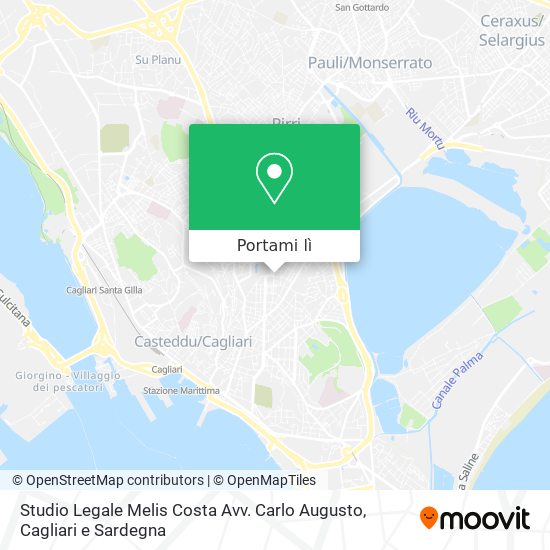 Mappa Studio Legale Melis Costa Avv. Carlo Augusto