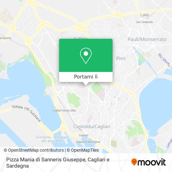 Mappa Pizza Mania di Sanneris Giuseppe