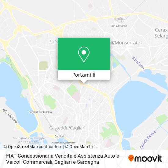 Mappa FIAT Concessionaria Vendita e Assistenza Auto e Veicoli Commerciali