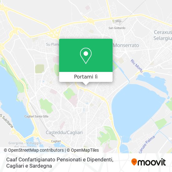Mappa Caaf Confartigianato Pensionati e Dipendenti
