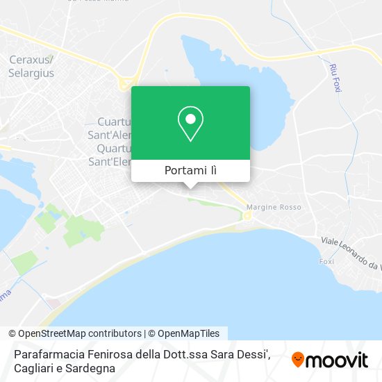Mappa Parafarmacia Fenirosa della Dott.ssa Sara Dessi'