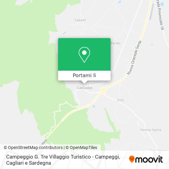 Mappa Campeggio G. Tre Villaggio Turistico - Campeggi