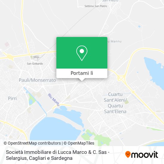 Mappa Società Immobiliare di Lucca Marco & C. Sas - Selargius