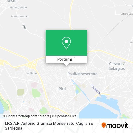 Mappa I.P.S.A.R. Antonio Gramsci Monserrato