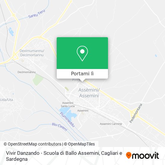 Mappa Vivir Danzando - Scuola di Ballo Assemini