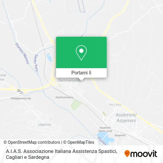 Mappa A.I.A.S. Associazione Italiana Assistenza Spastici