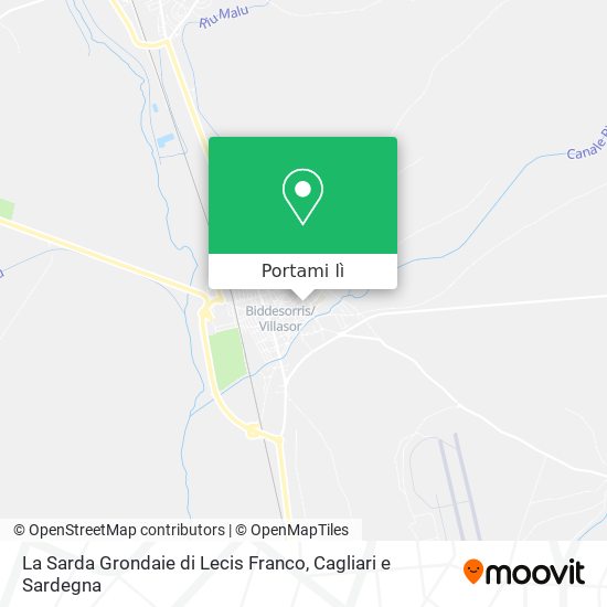 Mappa La Sarda Grondaie di Lecis Franco