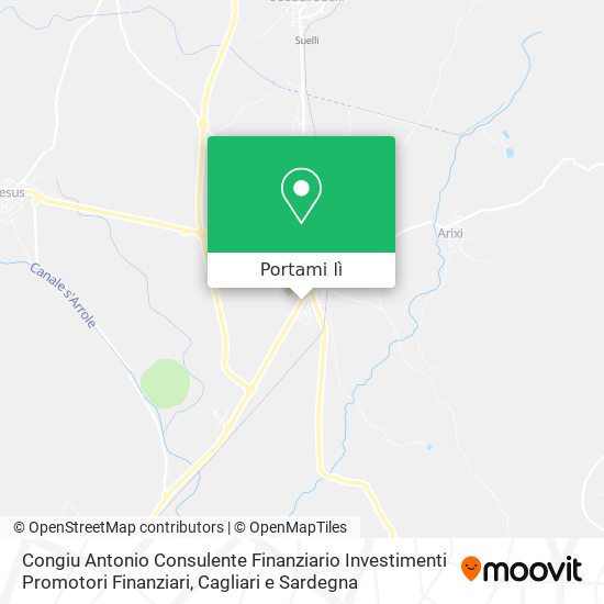 Mappa Congiu Antonio Consulente Finanziario Investimenti Promotori Finanziari
