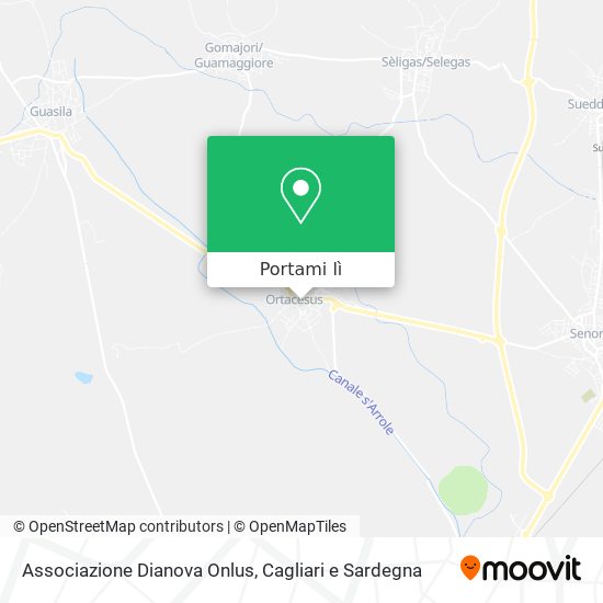 Mappa Associazione Dianova Onlus