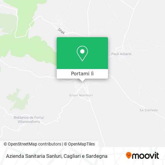 Mappa Azienda Sanitaria Sanluri