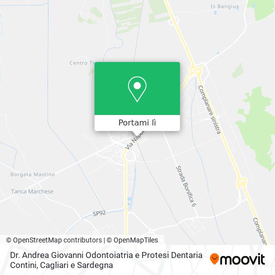 Mappa Dr. Andrea Giovanni Odontoiatria e Protesi Dentaria Contini