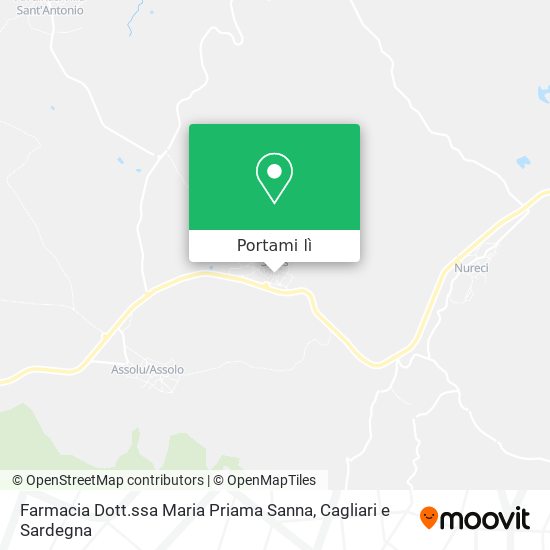 Mappa Farmacia Dott.ssa Maria Priama Sanna