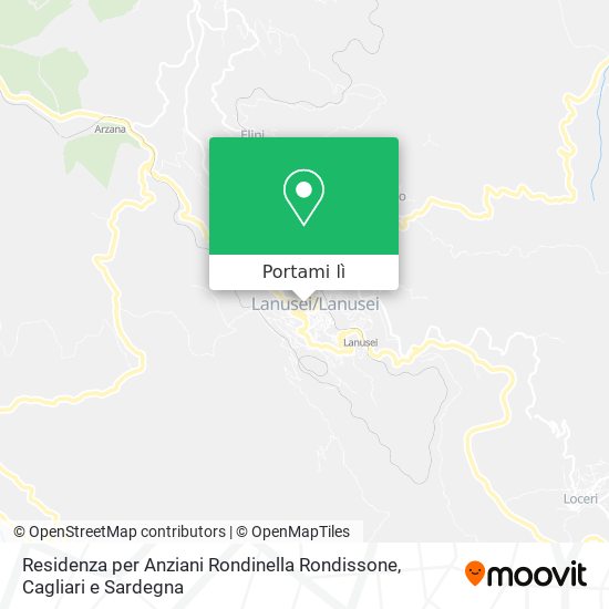 Mappa Residenza per Anziani Rondinella Rondissone