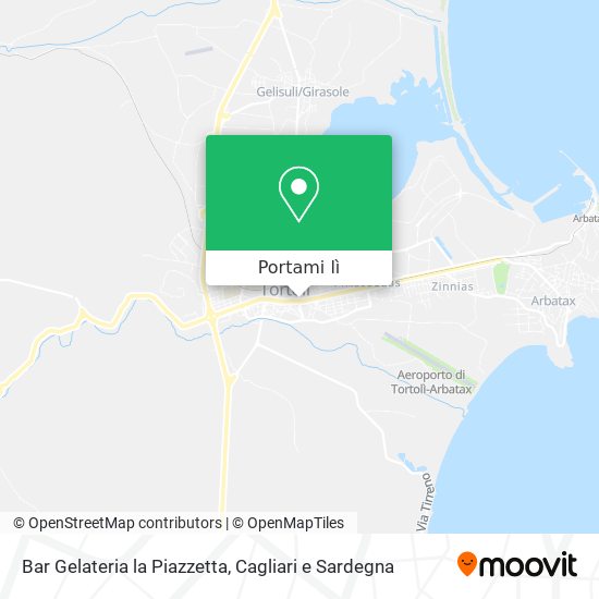 Mappa Bar Gelateria la Piazzetta