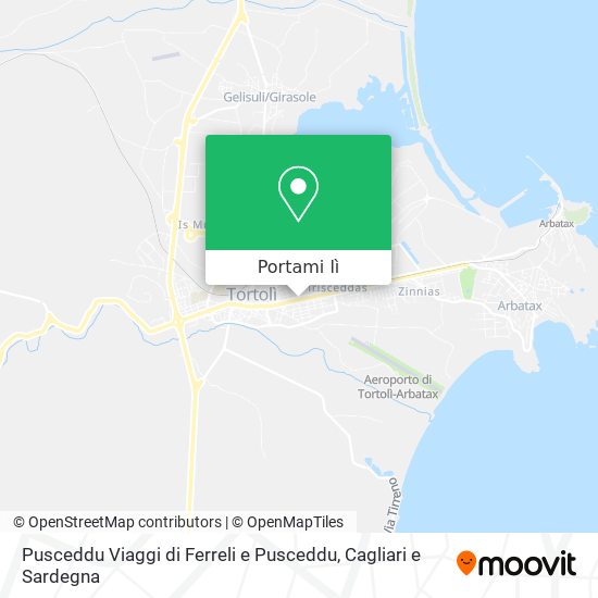 Mappa Pusceddu Viaggi di Ferreli e Pusceddu