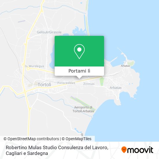 Mappa Robertino Mulas Studio Consulenza del Lavoro