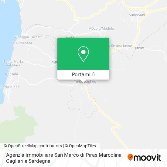 Mappa Agenzia Immobiliare San Marco di Piras Marcolina