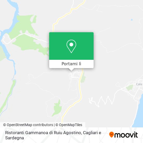 Mappa Ristoranti Gammanoa di Ruiu Agostino