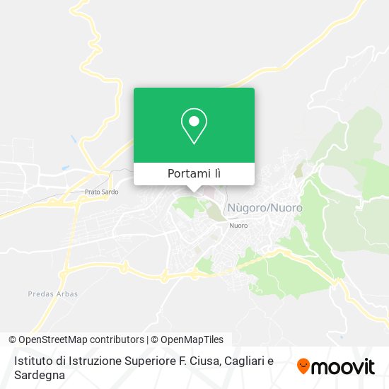 Mappa Istituto di Istruzione Superiore F. Ciusa
