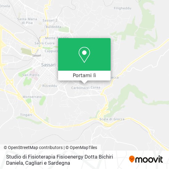 Mappa Studio di Fisioterapia Fisioenergy Dotta Bichiri Daniela