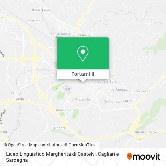 Mappa Liceo Linguistico Margherita di Castelvì