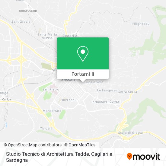 Mappa Studio Tecnico di Architettura Tedde