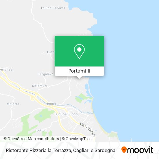 Mappa Ristorante Pizzeria la Terrazza