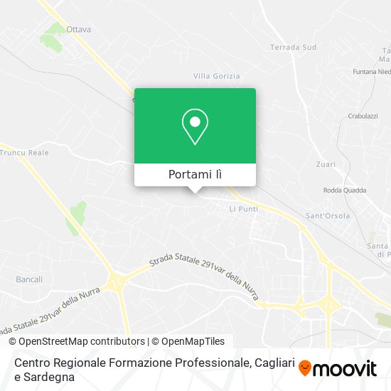 Mappa Centro Regionale Formazione Professionale