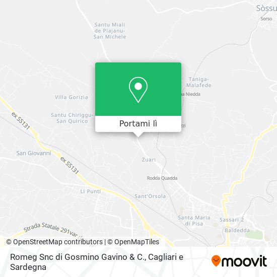 Mappa Romeg Snc di Gosmino Gavino & C.