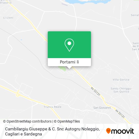 Mappa Cambilargiu Giuseppe & C. Snc Autogru Noleggio