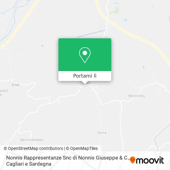 Mappa Nonnis Rappresentanze Snc di Nonnis Giuseppe & C.