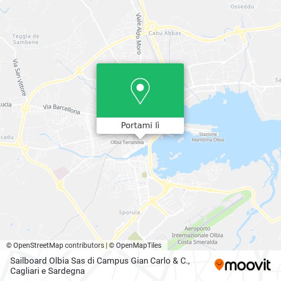Mappa Sailboard Olbia Sas di Campus Gian Carlo & C.