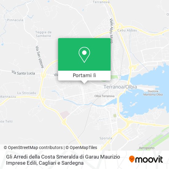 Mappa Gli Arredi della Costa Smeralda di Garau Maurizio Imprese Edili