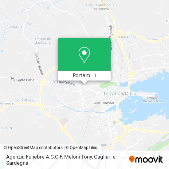Mappa Agenzia Funebre A.C.O.F. Meloni Tony