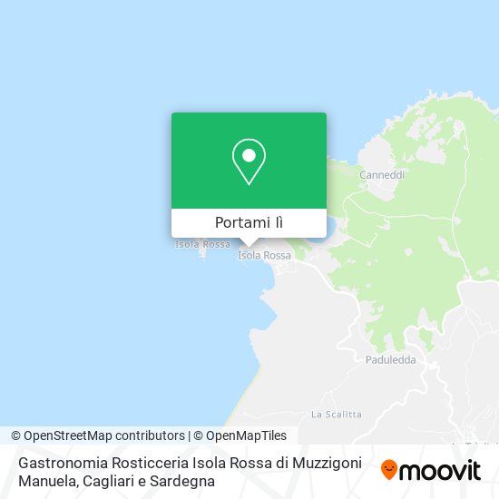 Mappa Gastronomia Rosticceria Isola Rossa di Muzzigoni Manuela