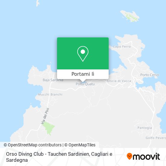Mappa Orso Diving Club - Tauchen Sardinien