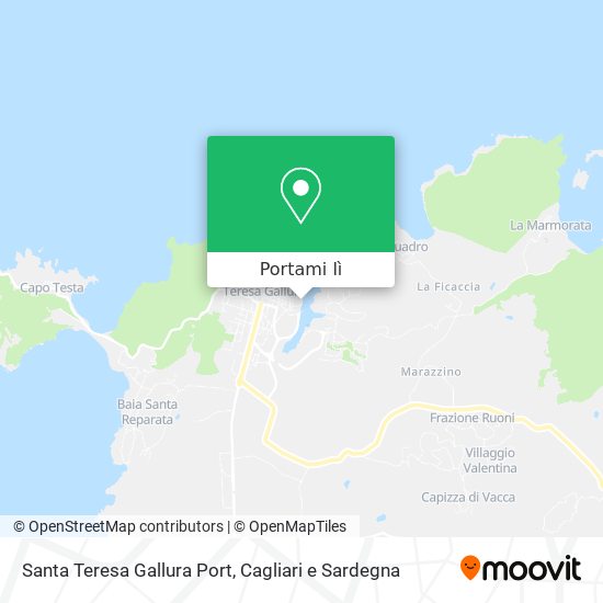 Mappa Santa Teresa Gallura Port