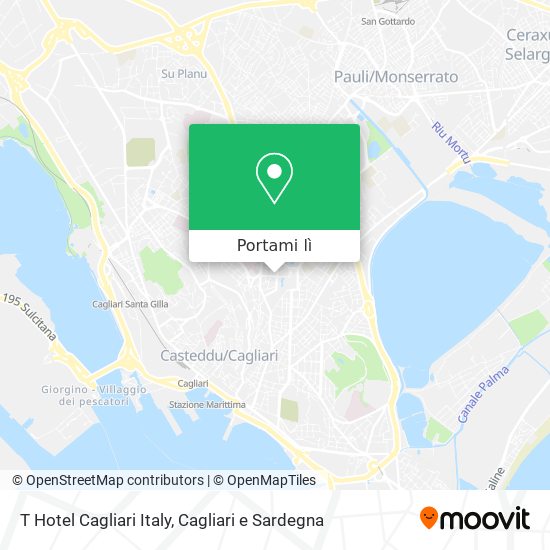 Mappa T Hotel Cagliari Italy