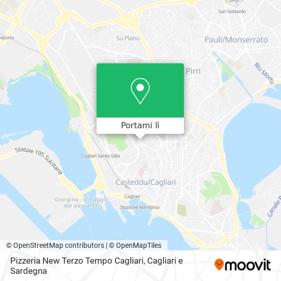 Mappa Pizzeria New Terzo Tempo Cagliari