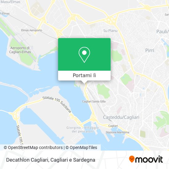 Mappa Decathlon Cagliari