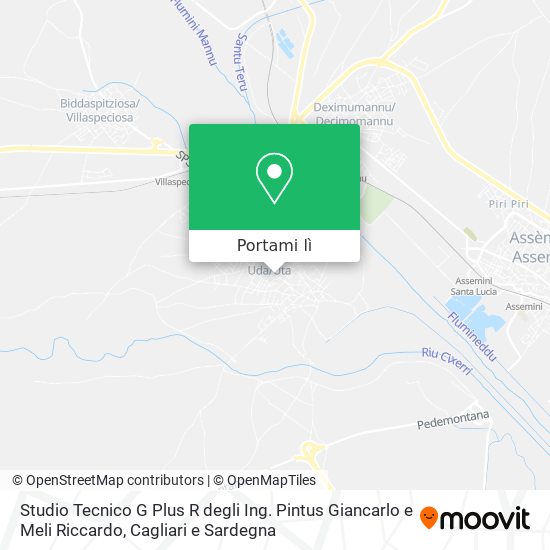 Mappa Studio Tecnico G Plus R degli Ing. Pintus Giancarlo e Meli Riccardo