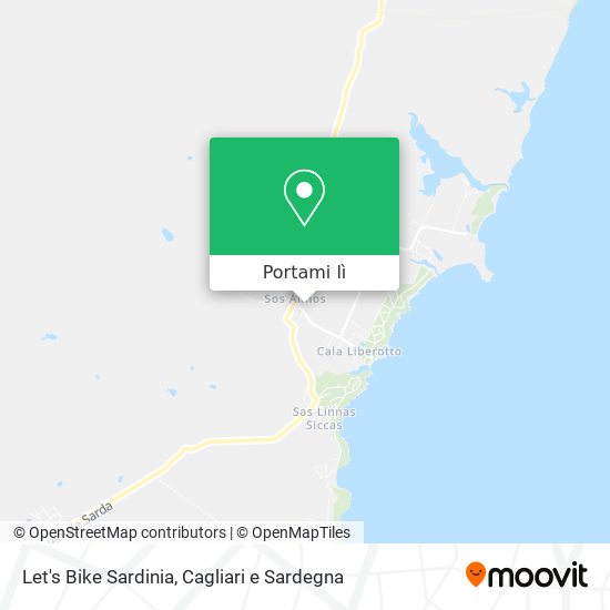Mappa Let's Bike Sardinia