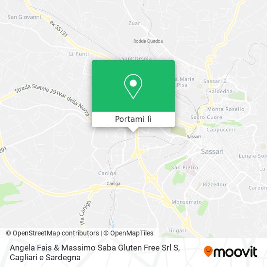 Mappa Angela Fais & Massimo Saba Gluten Free Srl S