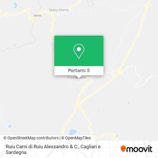 Mappa Ruiu Carni di Ruiu Alessandro & C.