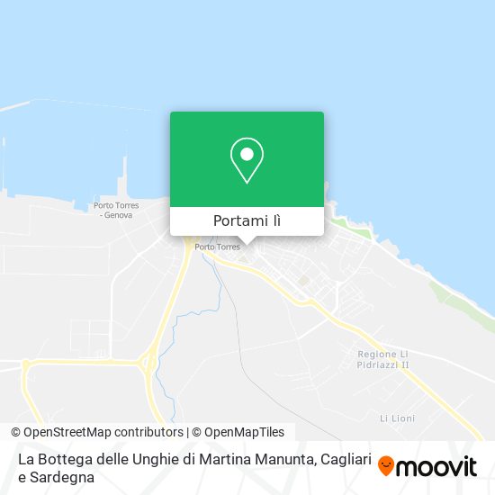 Mappa La Bottega delle Unghie di Martina Manunta