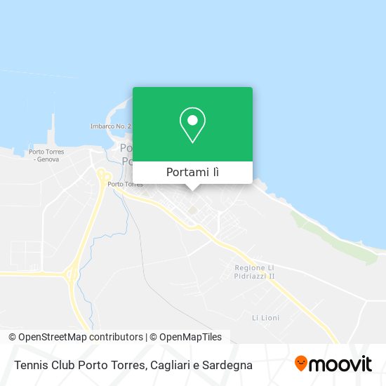 Mappa Tennis Club Porto Torres