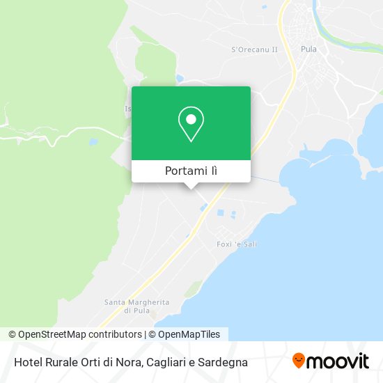 Mappa Hotel Rurale Orti di Nora