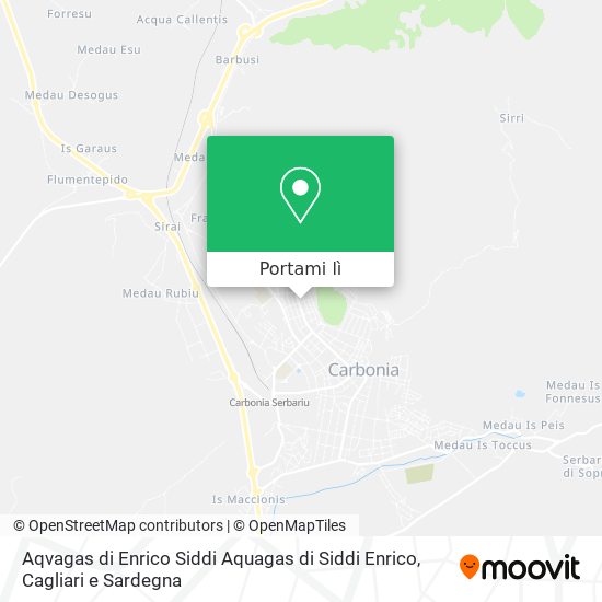 Mappa Aqvagas di Enrico Siddi Aquagas di Siddi Enrico