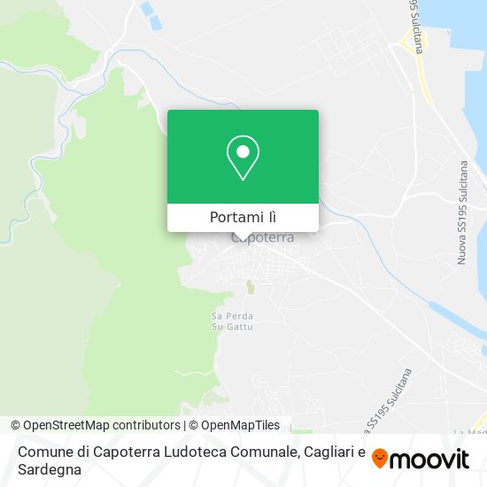 Mappa Comune di Capoterra Ludoteca Comunale